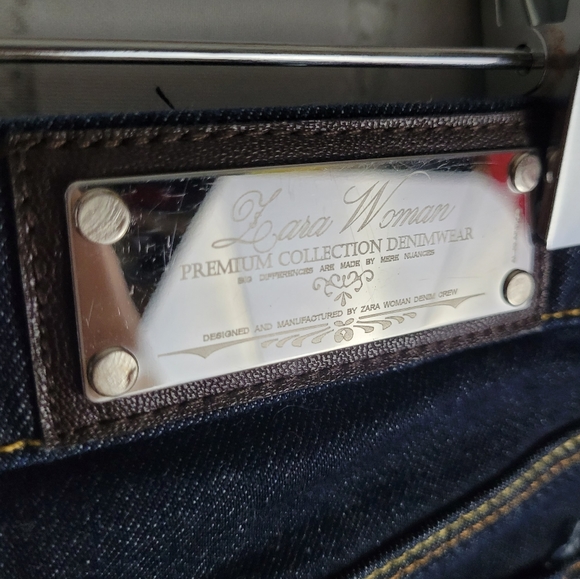 ZARA WOMAN | regular fit medium-dark wash jeans - Picture 2 of 9